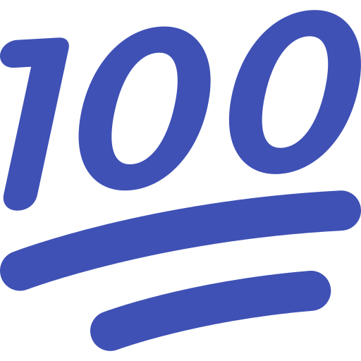 100_blue Discord emoji — free static PNG download