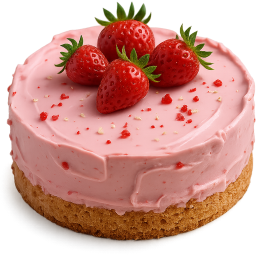realistic strawberrycake Discord emoji — free static PNG download