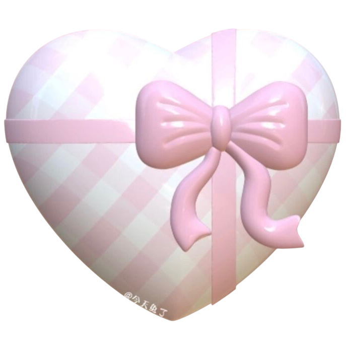 pink heart bow Discord emoji — free static PNG download
