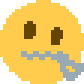 b zipper mouth Discord emoji — free static PNG download