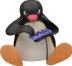 pingu gamer Discord emoji — free static PNG download