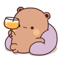 bubu and dudu drink glass Discord emoji — free animated GIF download