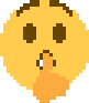 b shushing face Discord emoji — free static PNG download