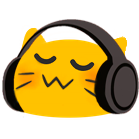 blob cat music Discord emoji — free static PNG download