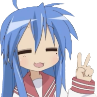 konata peace Discord emoji — free static PNG download