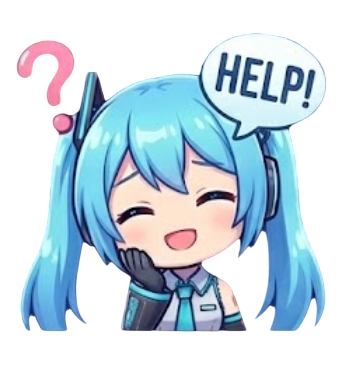 anime help Discord emoji — free static PNG download