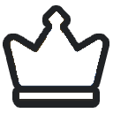 white crown Discord emoji — free static PNG download