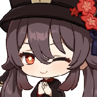 chibi hutao wink Discord emoji — free static PNG download