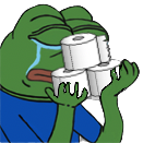 pepe toiletpaperhands Discord emoji — free static PNG download