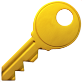 gold key Discord emoji — free static PNG download