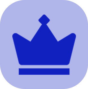 owner crown blue Discord emoji — free static PNG download