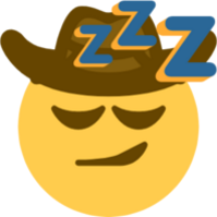 sleeping cowboy Discord emoji - free download