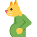 pregnant cat Discord emoji — free static PNG download