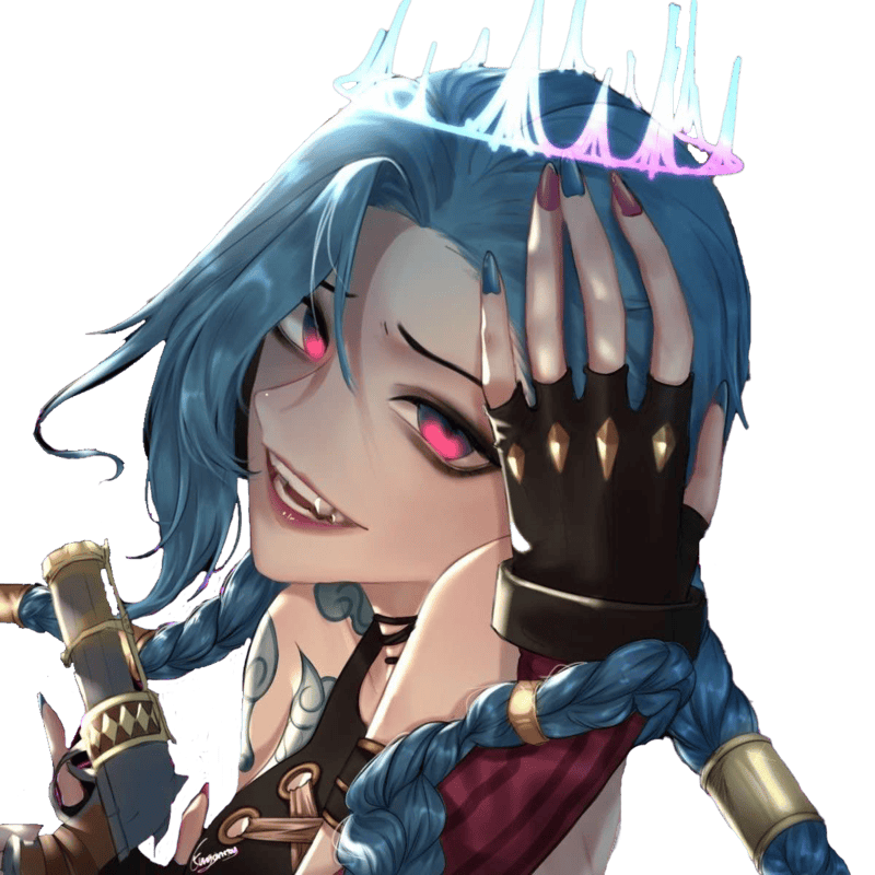 jinx crown Discord emoji — free static PNG download