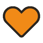 orangeheartgif Discord emoji — free animated GIF download