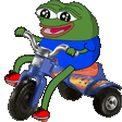 pepe tricycle Discord emoji — free animated GIF download