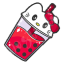 hellokitty bubbletea Discord emoji — free static PNG download
