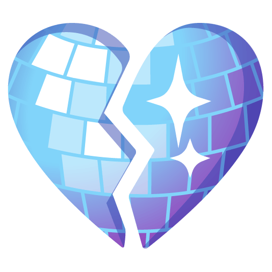 disco broken heart Discord emoji — free static PNG download