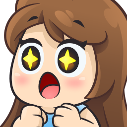 brunettegirlamazed Discord emoji — free static PNG download