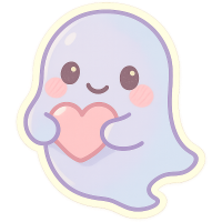 cute ghost Discord emoji — free static PNG download