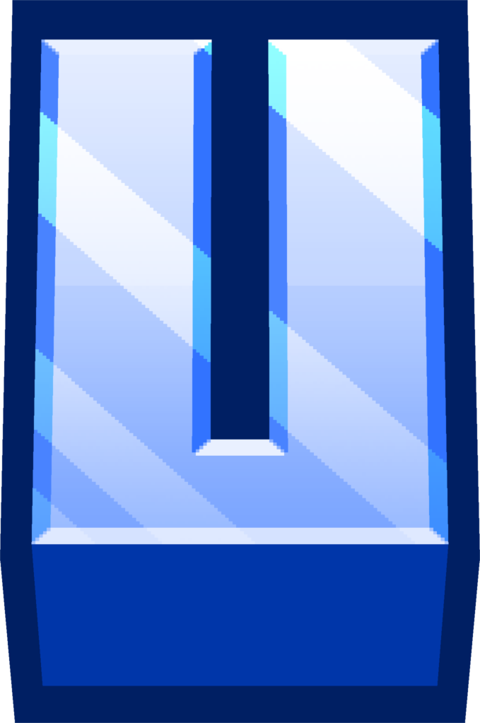 minecraft blue u Discord emoji — free static PNG download