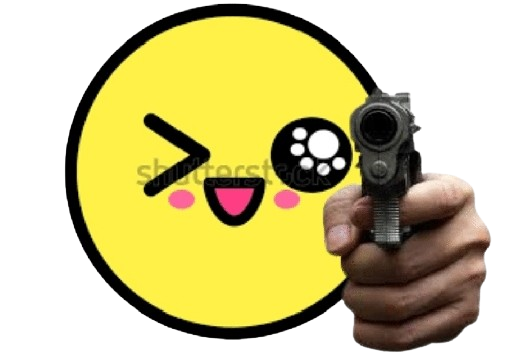 kawaii gun Discord emoji — free static PNG download