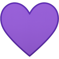 normal purple heart Discord emoji — free static PNG download