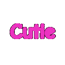 pink cutie text Discord emoji — free animated GIF download
