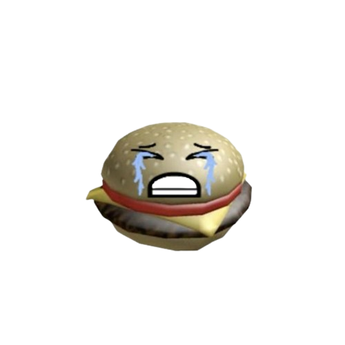 sad burger Discord emoji — free static PNG download