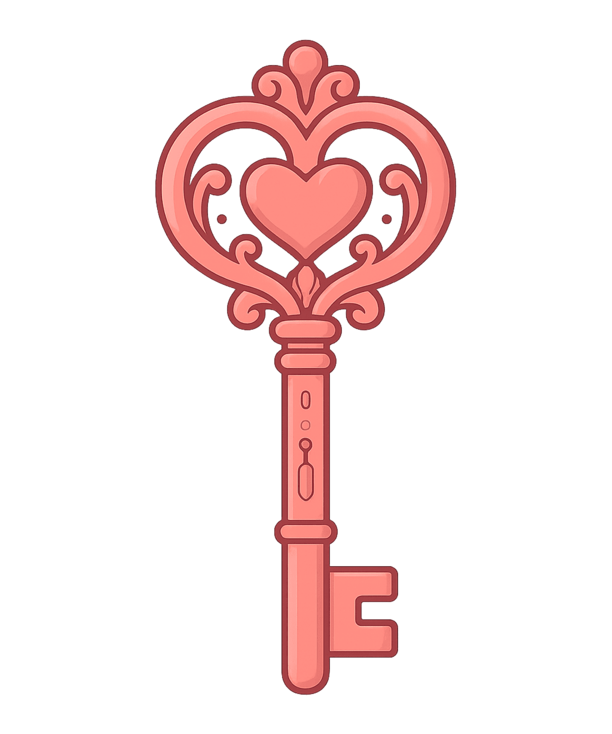red key with heart Discord emoji — free static PNG download