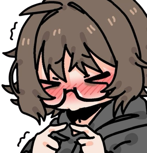 flustered girl Discord emoji — free static PNG download