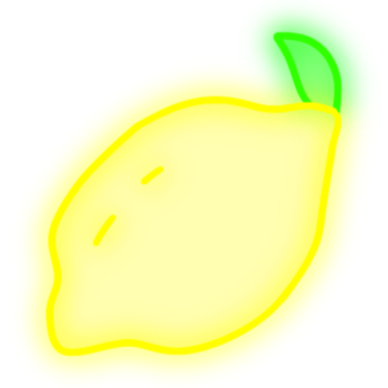 neon lemon Discord emoji — free static PNG download