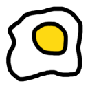janky egg sunny side up Discord emoji — free static PNG download