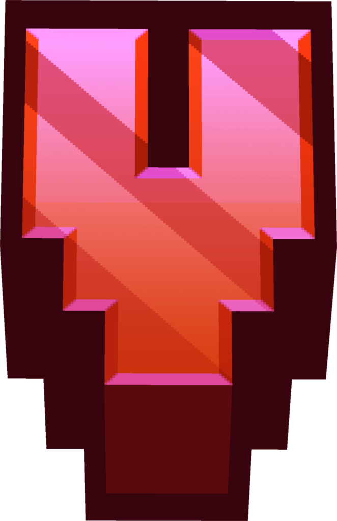 minecraft red v Discord emoji — free static PNG download