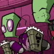 invaderzim popcorn Discord emoji — free animated GIF download