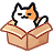 chill cat Discord emoji — free static PNG download