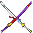 cursed dual katana Discord emoji — free static PNG download