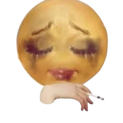 emoji crying smoking Discord emoji — free static PNG download