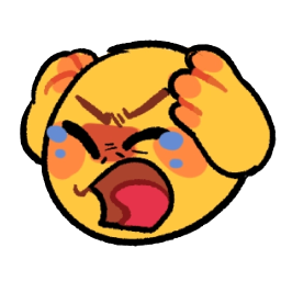 upset crying emoji Discord emoji — free static PNG download