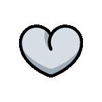 light gray heart Discord emoji — free animated GIF download