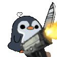 gun killer penguin Discord emoji — free animated GIF download
