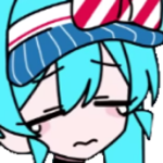 mesmerizer miku sob Discord emoji — free static PNG download