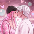 blushing couple Discord emoji — free static PNG download