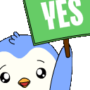 pengu yes sign Discord emoji — free animated GIF download