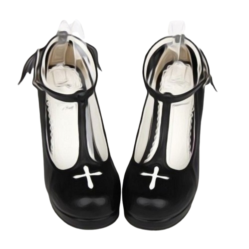 goth shoes Discord emoji — free static PNG download