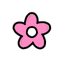 baby pink flower Discord emoji — free static PNG download