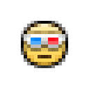 3d glasses Discord emoji — free static PNG download