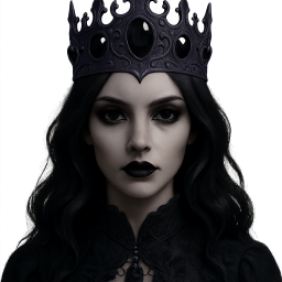 goth princess Discord emoji — free static PNG download