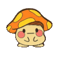 orange chibi shroom Discord emoji — free animated GIF download