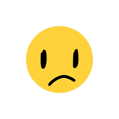 goofy sad Discord emoji — free static PNG download
